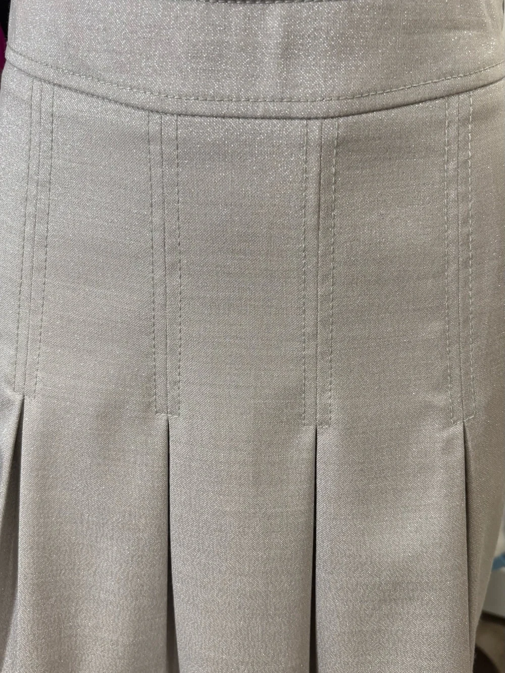 Valentino Roma Made in Italy Virgin Wool Pleated Luxury Skirt IT 40